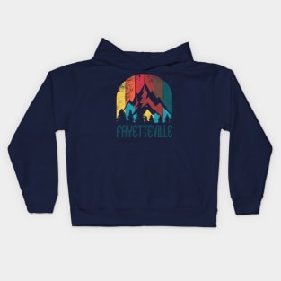 Retro City of Fayetteville T Shirt for Men Women and Kids Kids Hoodie